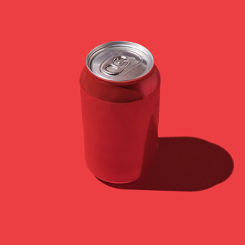 Lata de soda roja